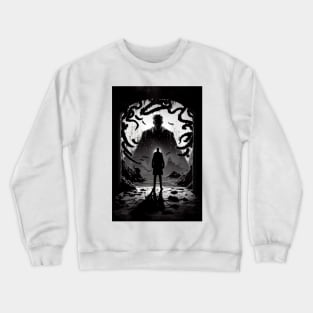 Enigmatic Elegance: The Unsettling Beauty of an Eerie Artistic Masterpiece Crewneck Sweatshirt